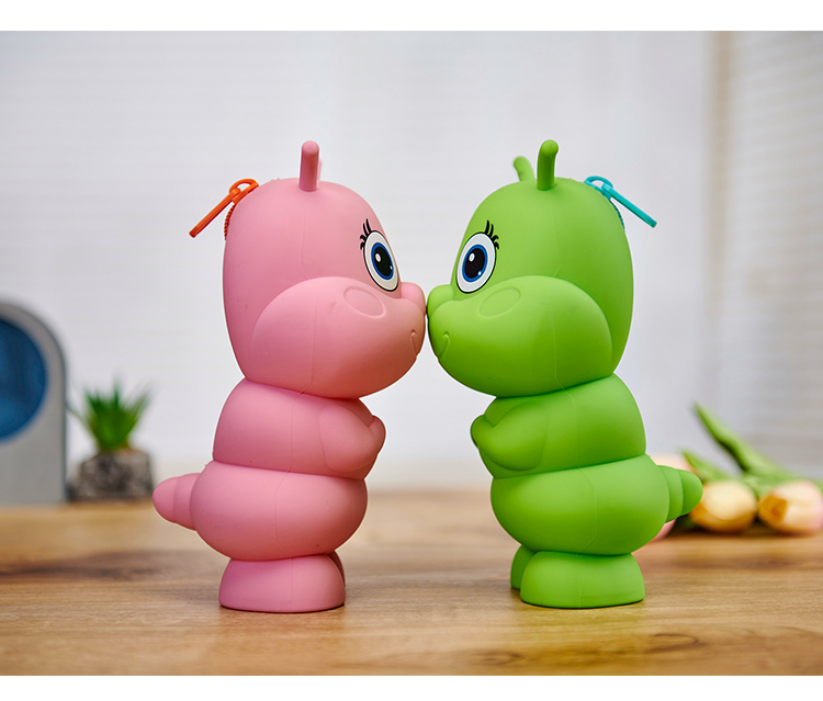 立體卡通3D硅膠筆袋蟲妹妹文具袋筆盒