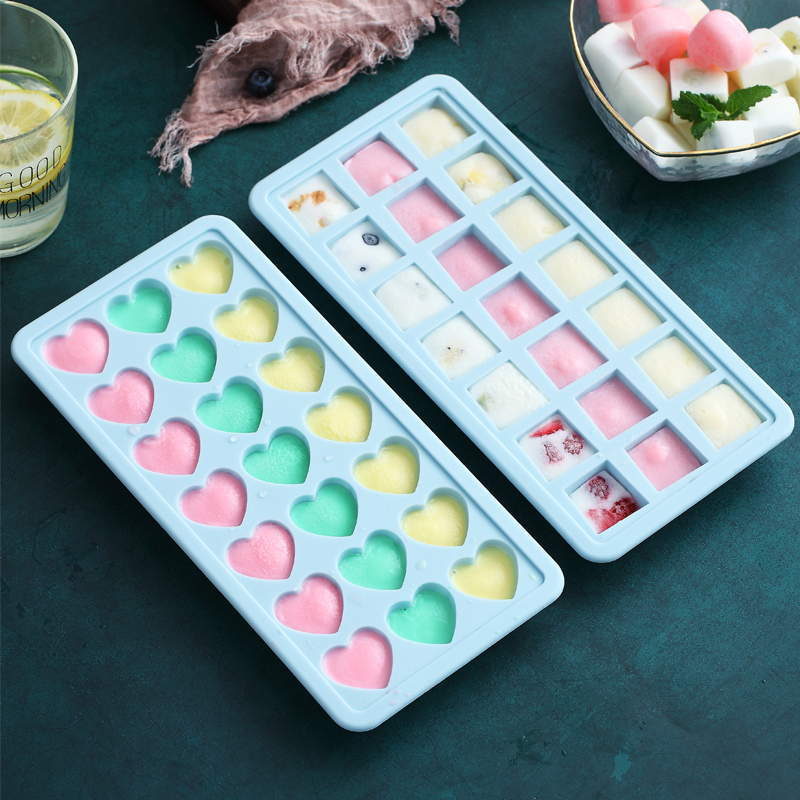 硅膠冰格冰塊模具制冰盒凍冰塊制冰器家用自制雪糕冰棍小型速凍器