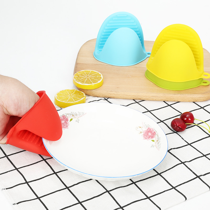 硅膠隔熱手夾微波爐食品隔熱手夾耐高溫防滑硅膠手套