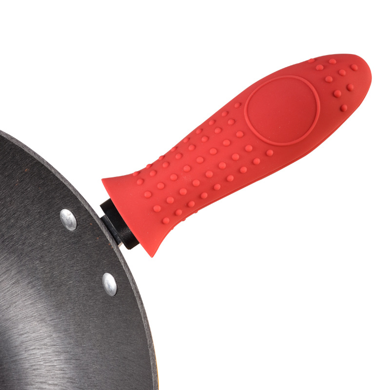 新款硅膠鍋把套 凸點(diǎn)造型防滑隔熱鍋柄套 硅膠產(chǎn)品絲印開模定制