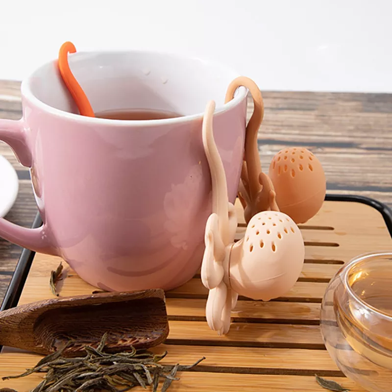 創(chuàng)意新款八爪魚硅膠泡茶器 廠家章魚茶包茶漏 章魚過濾器